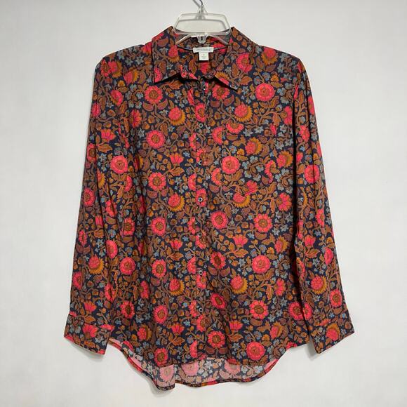 Sundance Fields of Florals Top Shirt Multi Color Sz S - Picture 1 of 9